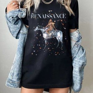 Beyonc With A Pearl Earring Beyonce Renaissance Art Tee Shirt